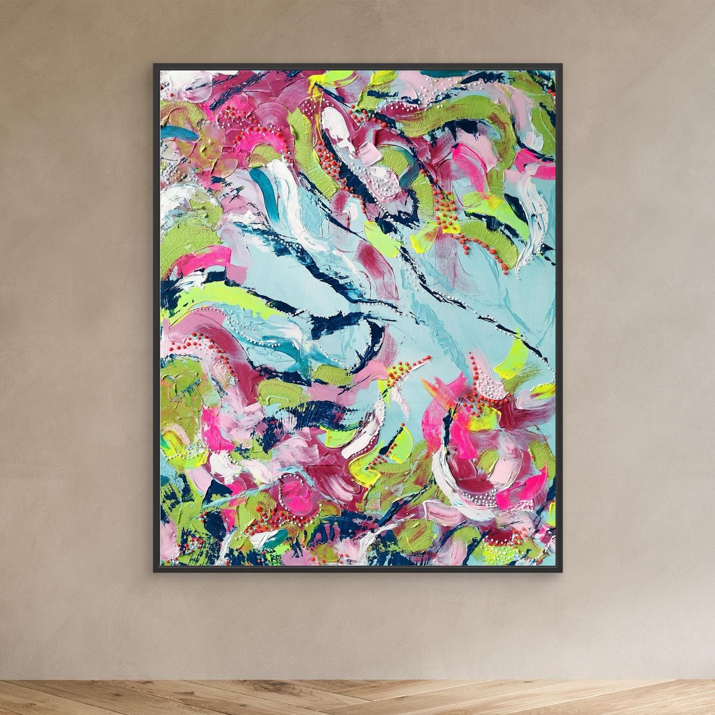 - SEA II.0 PRINT on canvas - wooden/white/black frame