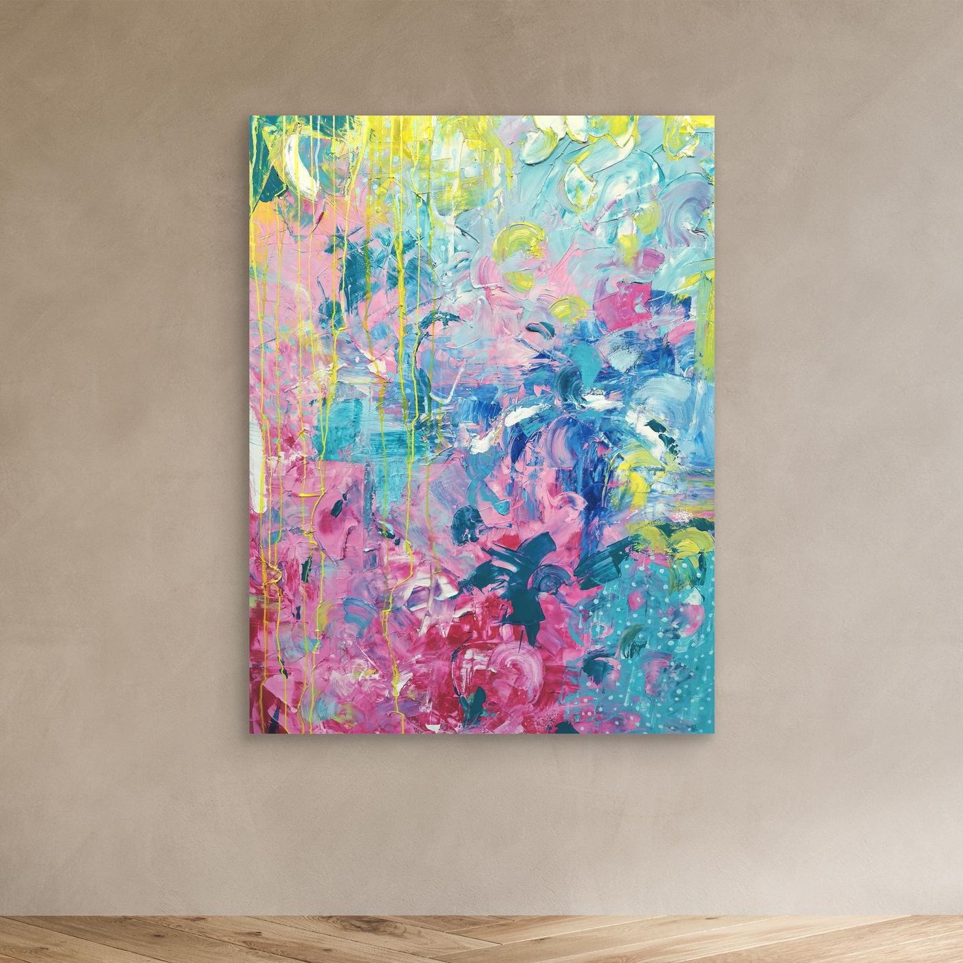 - SEA PRINT on canvas - wooden/white/black frame