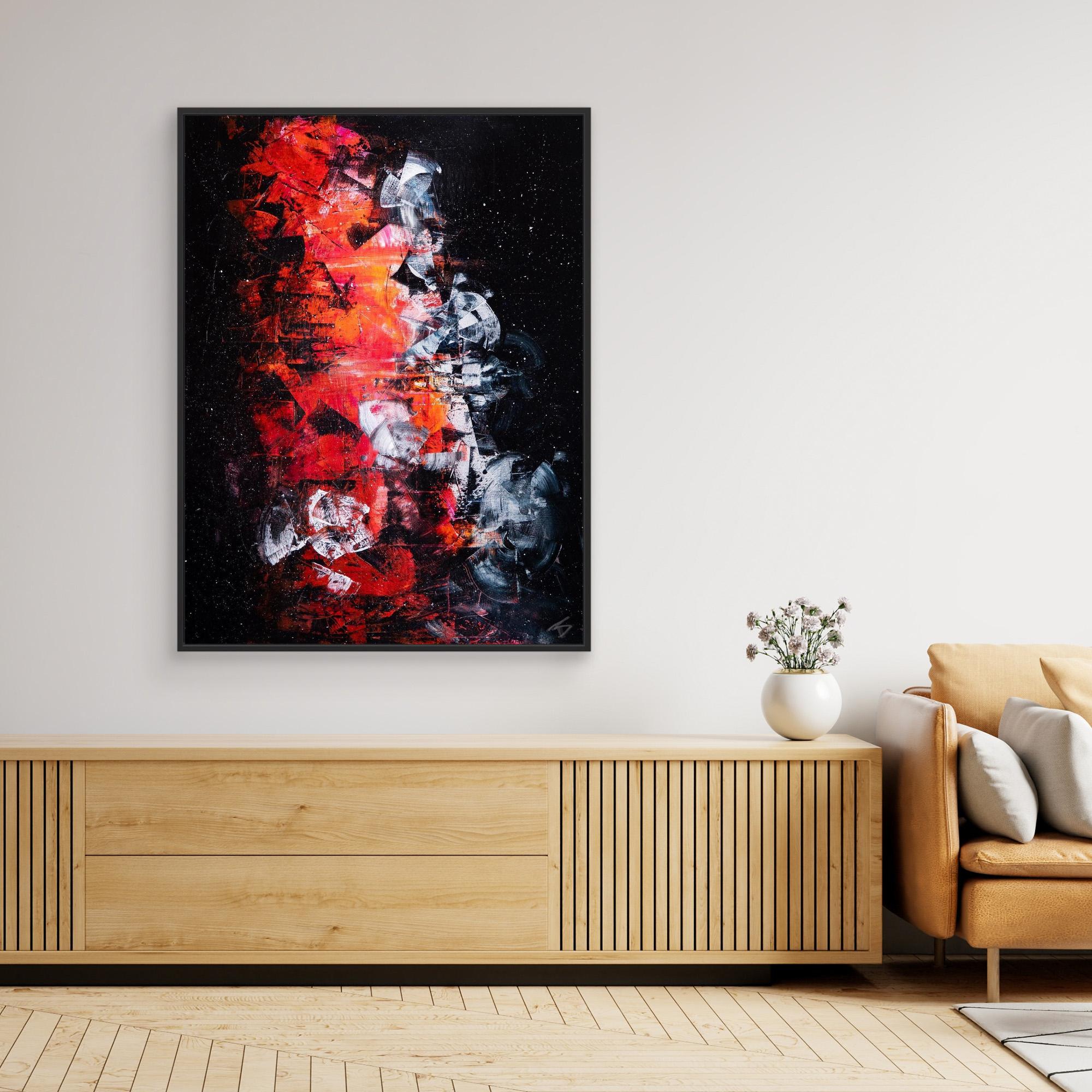 - UNIVERSE PRINT on canvas - wooden/white/black frame