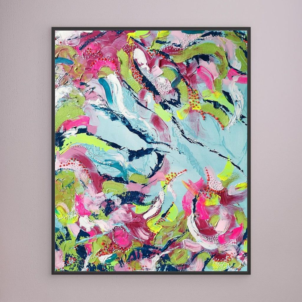 - SEA II.0 PRINT on canvas - wooden/white/black frame