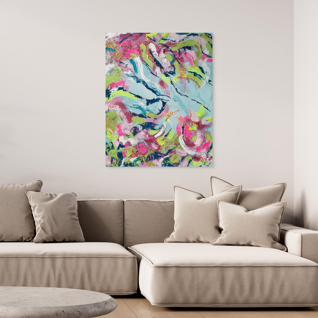 - SEA II.0 PRINT on canvas - wooden/white/black frame