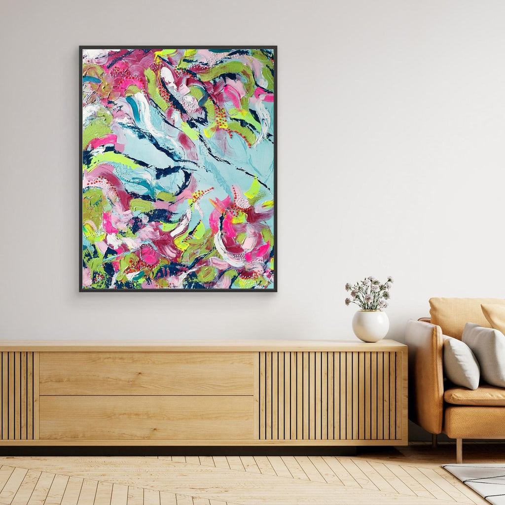 - SEA II.0 PRINT on canvas - wooden/white/black frame