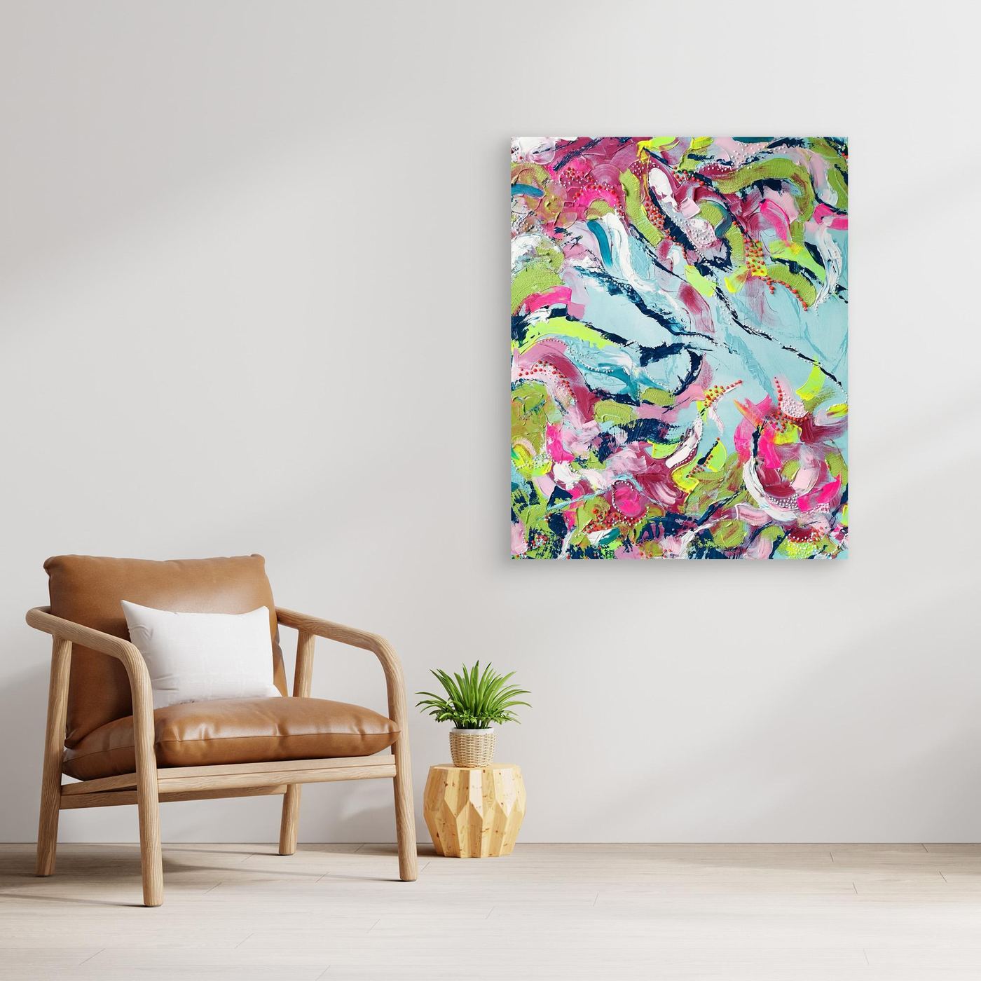 - SEA II.0 PRINT on canvas - wooden/white/black frame