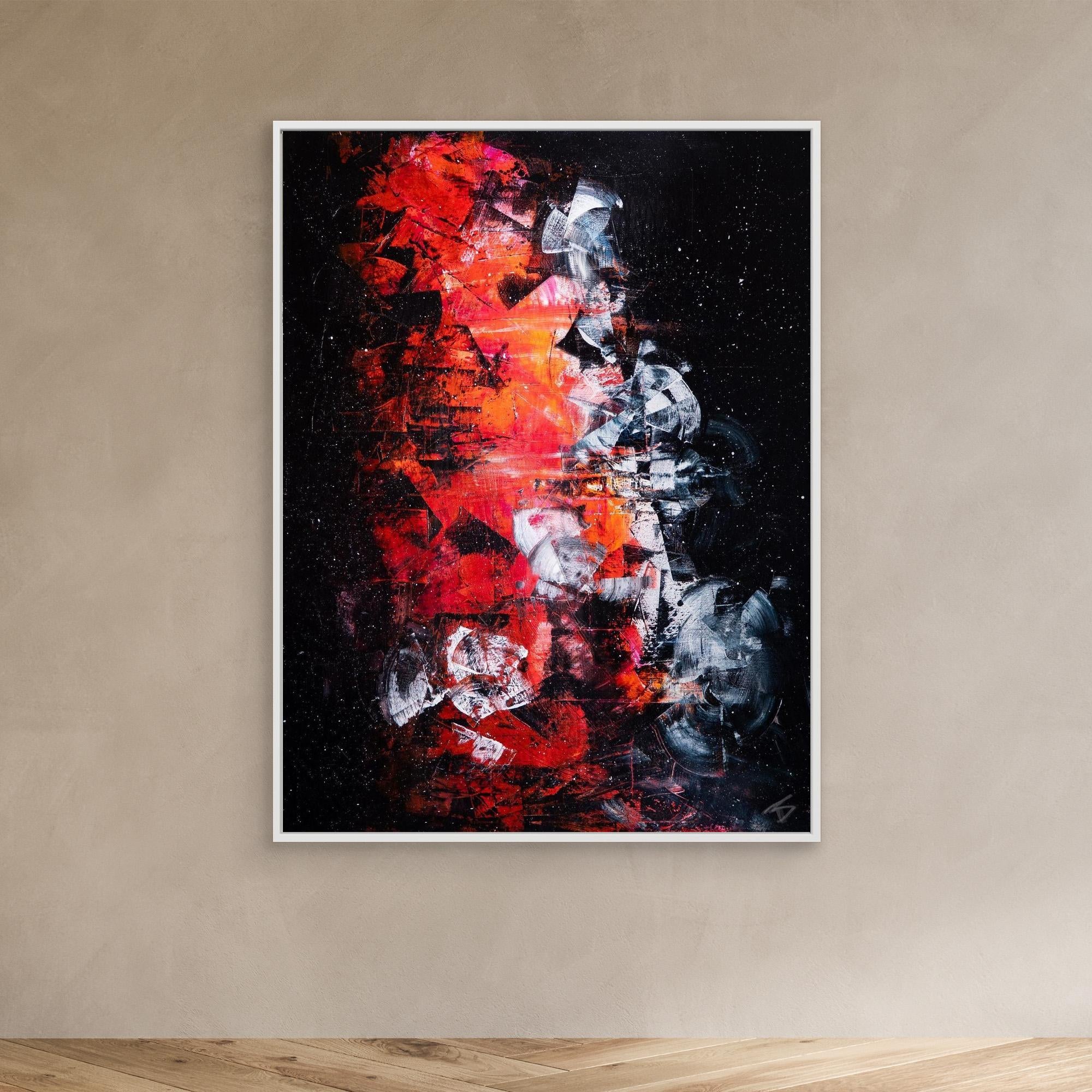 - UNIVERSE PRINT on canvas - wooden/white/black frame