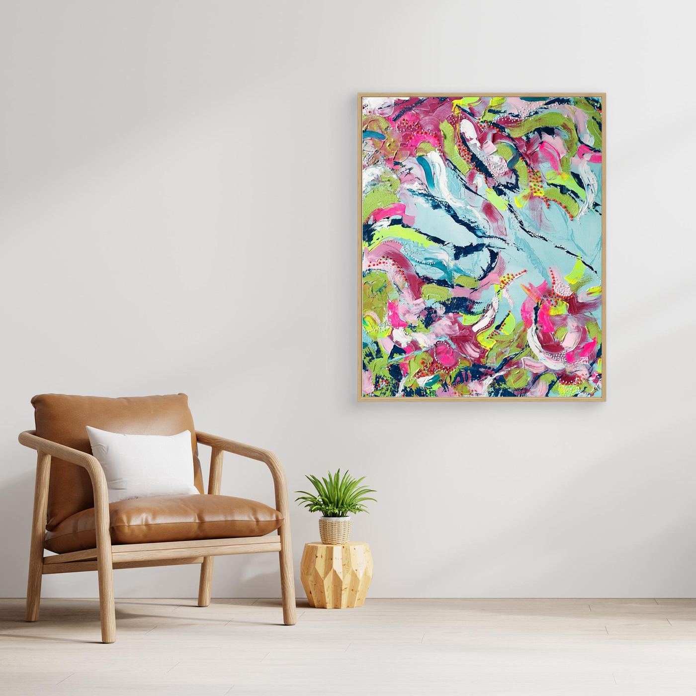 - SEA II.0 PRINT on canvas - wooden/white/black frame