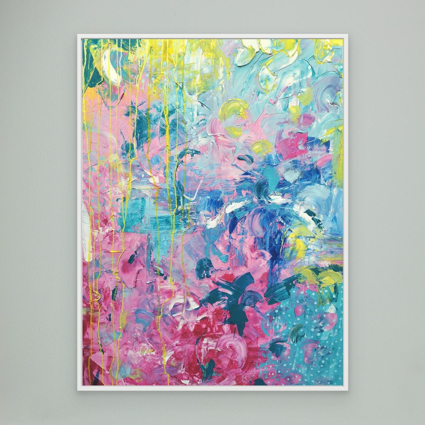- SEA PRINT on canvas - wooden/white/black frame