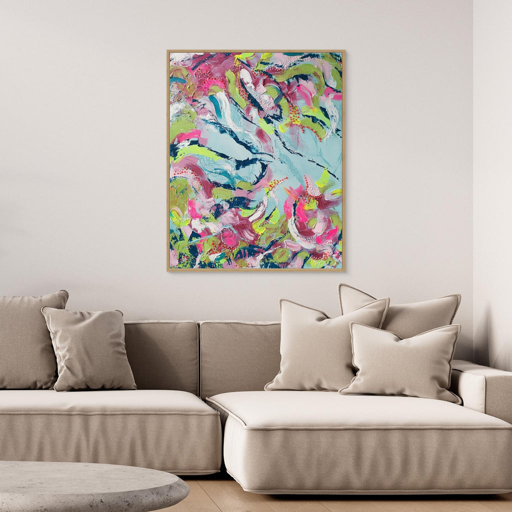 - SEA II.0 PRINT on canvas - wooden/white/black frame