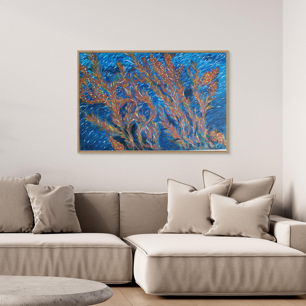 - UNTITLED - wooden/white/black frame