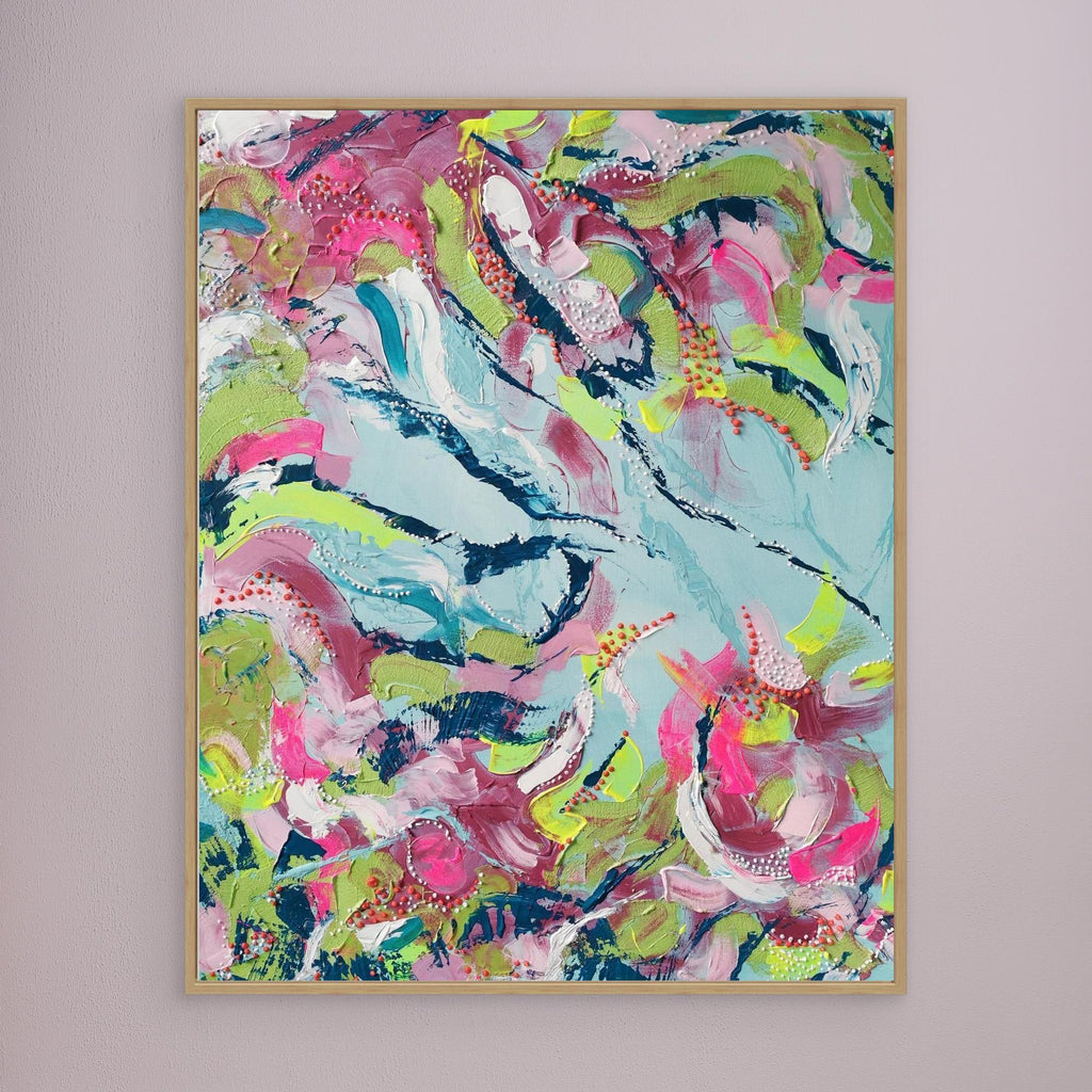 - SEA II.0 PRINT on canvas - wooden/white/black frame