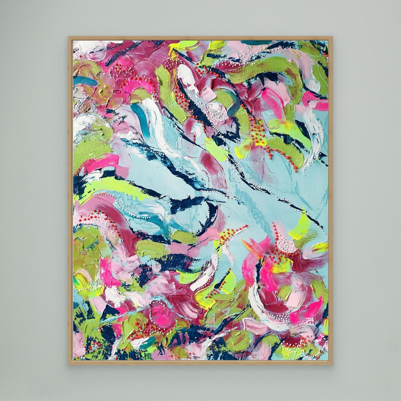 - SEA II.0 PRINT on canvas - wooden/white/black frame