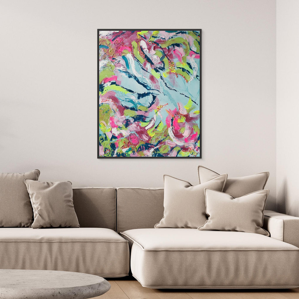 - SEA II.0 PRINT on canvas - wooden/white/black frame